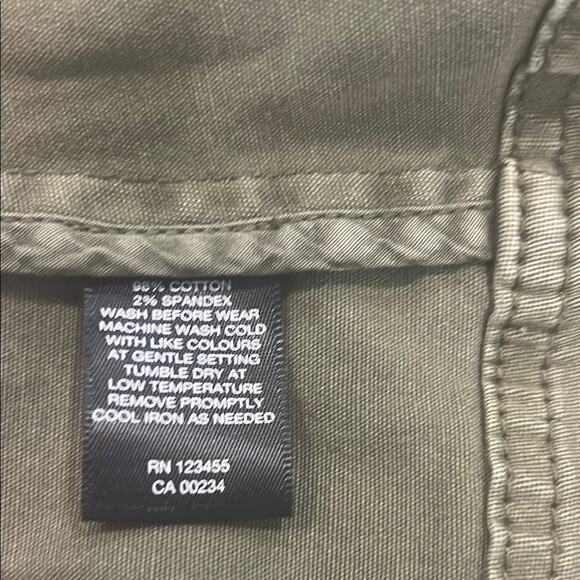 Cotton Olive Green Utility Vest Y2K - Picture 7 of 7